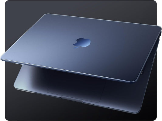 Eoocoo Funda Ultrafina Compatible Con Macbook Air 13 Pulgadas M4 M3 M2 2025 2024 2022 Carcasa Dura Para Mac Book Air 13,6" Case A3240 A3113 A2681 - Azul Medianoche Mate Cover [Midnight De Mac]